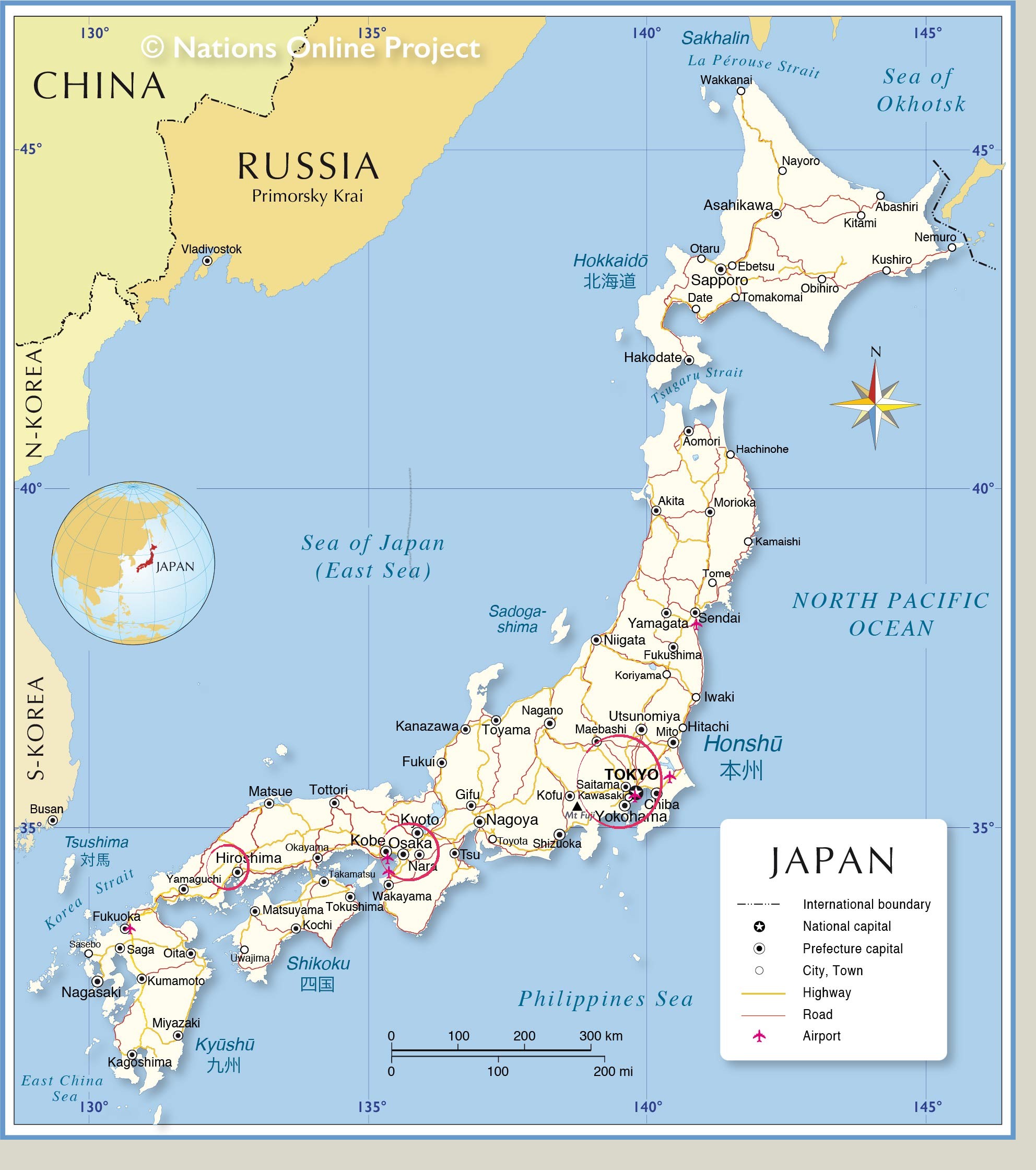 carte japon